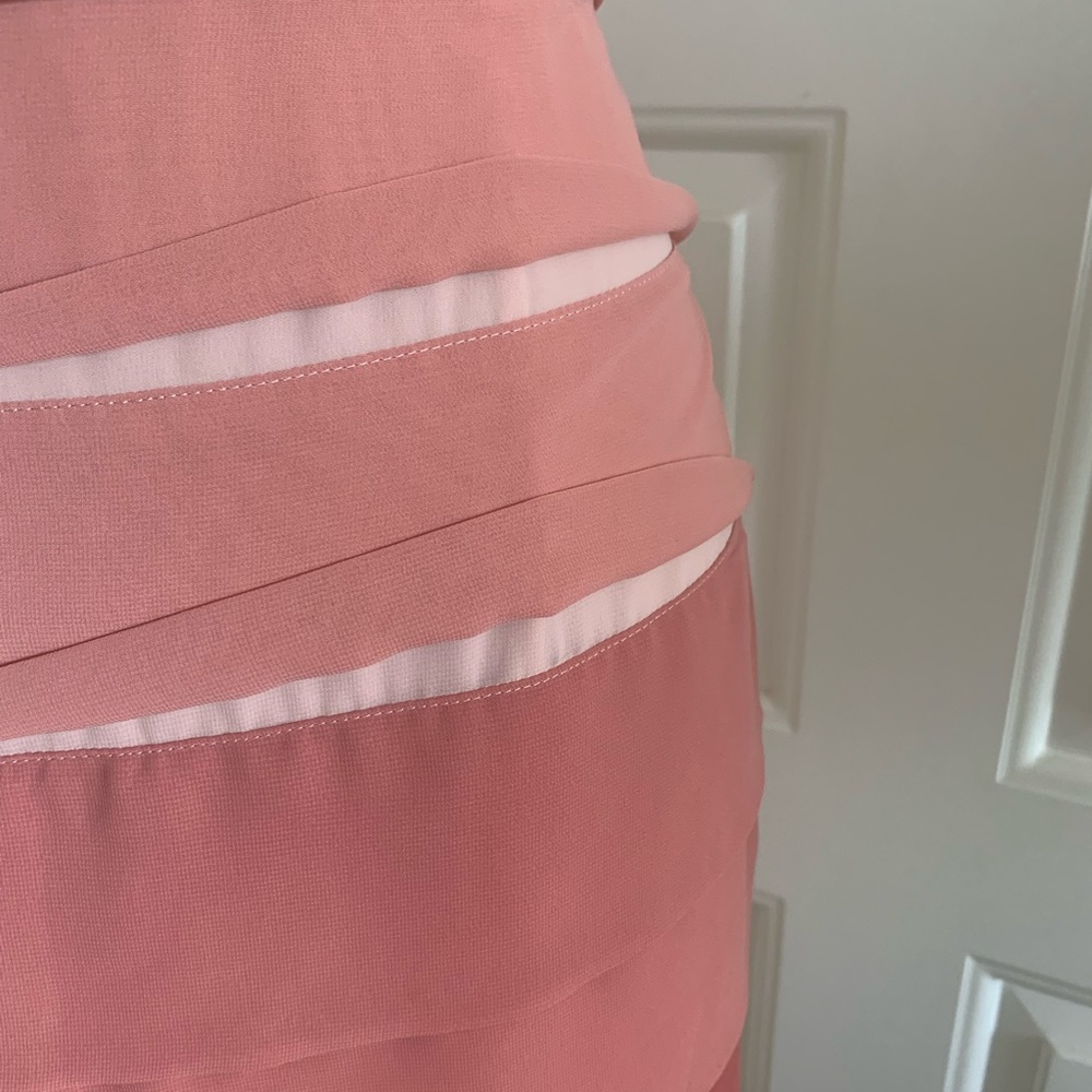 Lauren Conrad Rose Pink Ombré Pleated A-line Dress - Picture 6 of 12